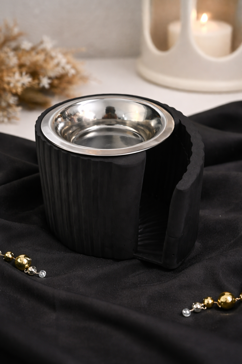 Wachsmelt-Halter aus Gips - Handgefertigt